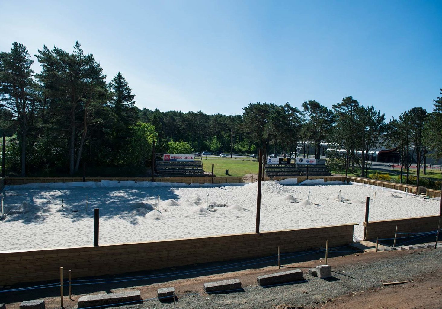 Vår nye sandvolleyballbane er snart klar